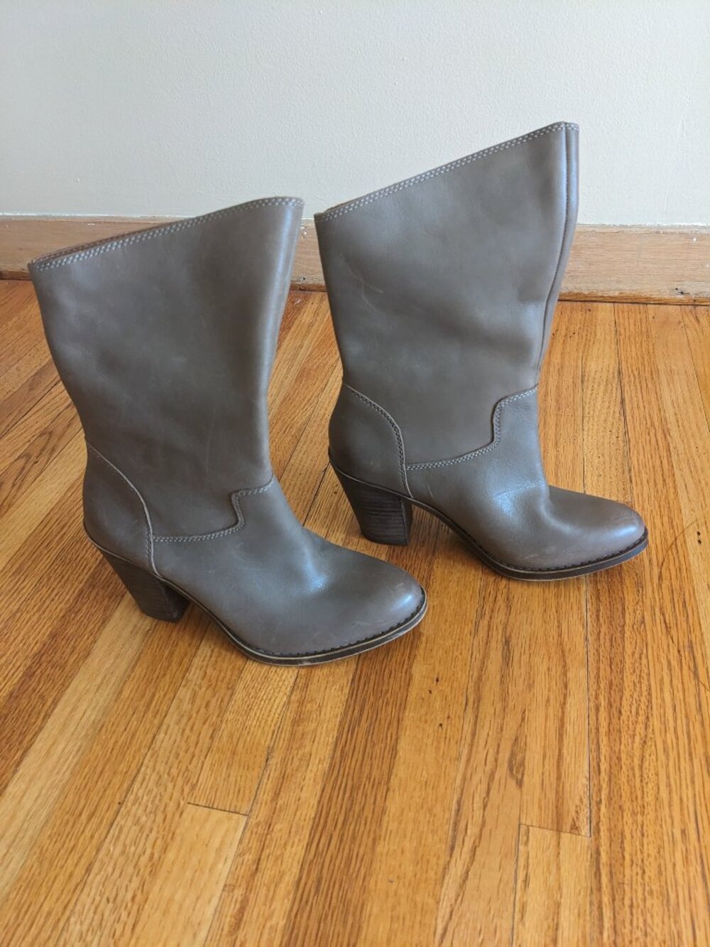 Lucky Brand Tan leather mid-calf boots